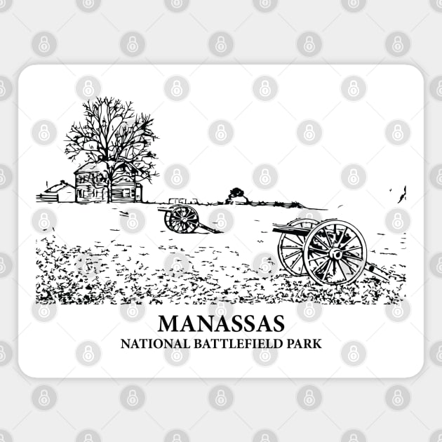 Manassas National Battlefield Park Magnet by Lakeric